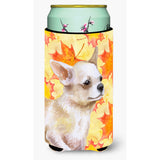 Caroline'S Treasures Chihuahua Leg Up Fall Decorative Can Hugger, Tall Boy, Multicolor
