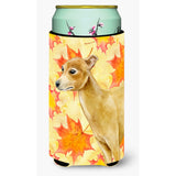 Caroline'S Treasures Italian Greyhound Fall Decorative Can Hugger, Tall Boy, Multicolor