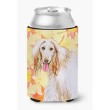 Caroline'S Treasures Afghan Hound Fall Decorative Can Hugger, Multicolor