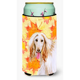 Caroline'S Treasures Afghan Hound Fall Decorative Can Hugger, Tall Boy, Multicolor