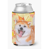 Caroline'S Treasures Akita Fall Decorative Can Hugger, Multicolor