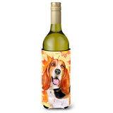 Caroline'S Treasures Basset Hound Fall Decorative Bottle Hugger, 750Ml, Multicolor