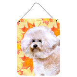 Caroline'S Treasures Bichon Frise #2 Fall Metal Print, 16 X 12, Multicolor