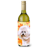 Caroline'S Treasures Bichon Frise #2 Fall Decorative Bottle Hugger, 750Ml, Multicolor