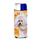 Caroline'S Treasures Bichon Frise #2 Fall Decorative Can Hugger, Slim, Multicolor