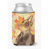 Caroline'S Treasures Doberman Pinscher Fall Decorative Can Hugger, Multicolor