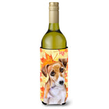 Caroline'S Treasures Jack Russell Terrier #2 Fall Decorative Bottle Hugger, 750Ml, Multicolor