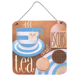 Caroline'S Treasures Kitchen Collection Tea By Cathy Brear Wall Or Door Hanging Prints Bcbr0115Ds66, 6Hx6W, Multicolor
