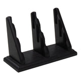 Wooden Mallet 6 Pocket Countertop Business Card Holder, Black