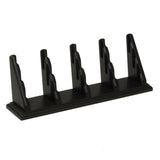 Wooden Mallet 12 Pocket Countertop Business Card Holder, Black