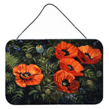 Caroline'S Treasures Poppies By Daphne Baxter Wall Or Door Hanging Prints Bdba0007Ds812, 8Hx12W