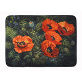 Caroline'S Treasures Poppies By Daphne Baxter Floor Mat, 19 X 27, Multicolor