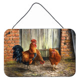 Caroline'S Treasures Rooster And Chickens By Daphne Baxter Wall Or Door Hanging Prints Bdba0056Ds812, 8Hx12W, Multicolor