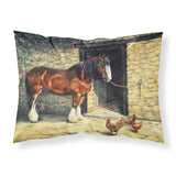Caroline'S Treasures Horse And Chickens By Daphne Baxter Fabric Standard Pillowcase Bdba0087Pillowcase, Multicolor