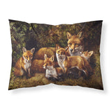 Caroline'S Treasures Family Foxes By Daphne Baxter Fabric Standard Pillowcase Bdba0090Pillowcase, Multicolor