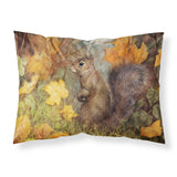 Caroline'S Treasures Grey Squirrel In Fall Leaves Fabric Standard Pillowcase Bdba0097Pillowcase, Multicolor