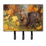 Caroline'S Treasures Grey Squirrel In Fall Leaves Leash Or Key Holder Bdba0097Th68, Triple, Multicolor