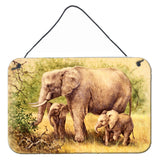 Caroline'S Treasures Elephants By Daphne Baxter Wall Or Door Hanging Prints Bdba0112Ds812, 8Hx12W, Multicolor