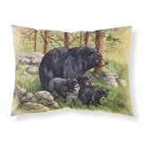 Caroline'S Treasures Black Bears By Daphne Baxter Fabric Standard Pillowcase Bdba0114Pillowcase, Multicolor