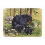 Caroline'S Treasures Black Bears By Daphne Baxter Floor Mat, 19 X 27, Multicolor