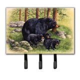 Caroline'S Treasures Black Bears By Daphne Baxter Leash Or Key Holder Bdba0114Th68, Triple, Multicolor
