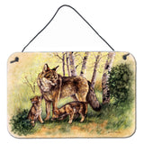 Caroline'S Treasures Wolf Wolves By Daphne Baxter Wall Or Door Hanging Prints Bdba0115Ds812, 8Hx12W