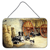 Caroline'S Treasures Border Collie Dog Litter Wall Or Door Hanging Prints Bdba0118Ds812, 8Hx12W