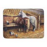 Caroline'S Treasures Horses Eating With The Chickens, 19 X 27, Multicolor