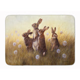 Caroline'S Treasures Rabbits In The Dandelions Floor Mat, 19 X 27, Multicolor