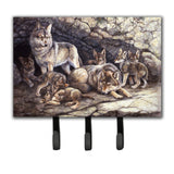 Caroline'S Treasures Wolf Wolves By The Den Leash Or Key Holder Bdba0157Th68, Triple