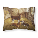 Caroline'S Treasures Cows Calves In The Barn Fabric Standard Pillowcase Bdba0179Pillowcase, Multicolor