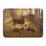 Caroline'S Treasures Cows Calves In The Barn Floor Mat, 19 X 27, Multicolor
