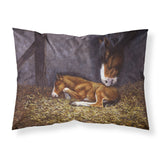 Caroline'S Treasures Horse And Her Foal Fabric Standard Pillowcase Bdba0207Pillowcase, Multicolor