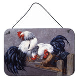 Caroline'S Treasures Roosters Roosting Wall Or Door Hanging Prints Bdba0208Ds812, 8Hx12W