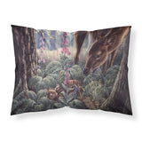 Caroline'S Treasures Doe And Fawn Deer Printed, Polyester Envelope Closure Pillowcase, Standard, Multicolor