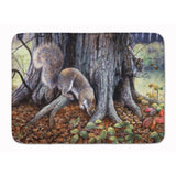 Caroline'S Treasures Grey Squirrels Around The Tree Floor Mat, 19 X 27, Multicolor