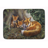 Caroline'S Treasures Family Of Foxes At Home Floor Mat, 19 X 27, Multicolor