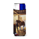 Caroline'S Treasures Bdba0291Muk Clydesdale In The Stable Ultra Beverage Insulators For Slim Cans, Multicolor