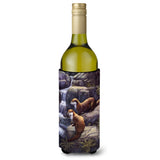 Caroline'S Treasures Bdba0293Literk Otters By The Waterfall By Daphne Baxter Wine Bottle Beverage Insulator Hugger, 75