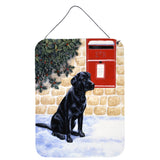 Caroline'S Treasures Black Labrador By The Mail Box Wall Or Door Hanging Prints Bdba0301Ds1216, 16Hx12W, Multicolor