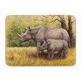 Caroline'S Treasures Rhinoceros By Daphne Baxter Floor Mat, 19 X 27, Multicolor
