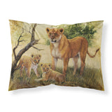 Caroline'S Treasures Lion And Cubs By Daphne Baxter Fabric Standard Pillowcase Bdba0307Pillowcase, Multicolor