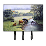 Caroline'S Treasures Cows Drinking At The Creek Bank Leash Or Key Holder Bdba0350Th68, Triple, Multicolor