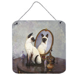 Caroline'S Treasures Siamese Reflection By Daphne Baxter Wall Or Door Hanging Prints Bdba0360Ds66, 6Hx6W, Multicolor