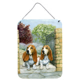 Caroline'S Treasures Basset Hounds In The Gate Wall Or Door Hanging Prints Bdba0390Ds1216, 16Hx12W, Multicolor