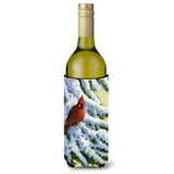 Caroline'S Treasures Bdba0415Literk Red Cardinal By Daphne Baxter Wine Bottle Beverage Insulator Hugger, 750Ml, Multic