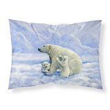 Caroline'S Treasures Polar Bears By Daphne Baxter Fabric Standard Pillowcase Bdba0428Pillowcase, Multicolor