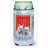 Caroline'S Treasures Red Gate Westies Tall Boy Koozie Hugger, Multicolor