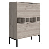 Lyrata Bar Cabinet -Living Room -Light Gray