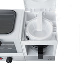 3-In-1 Breakfast Maker, Stainless Steel & White